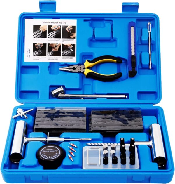 68Pcs heavy-duty tire repair kit