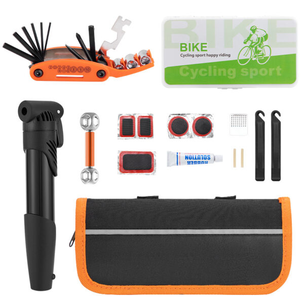 Bicycle Repair Bag With Tire Pump